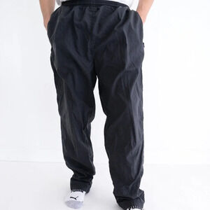 Vintage Y2K Adidas Black Nylon Fishnet Lined Soccer Football Running Pants Large